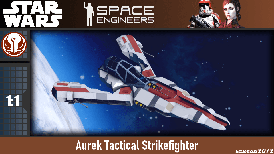 Star Wars - Aurek Tactical Strikefighter — Space Engineers Steam Workshop preview image