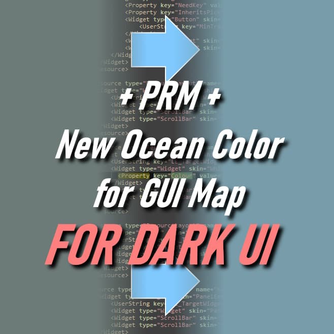 PRM - GUI Map New Ocean Color - FOR DARK UI — Kenshi Workshop preview