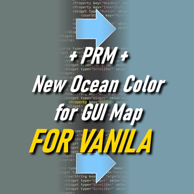 PRM - GUI Map New Ocean Color - FOR VANILA UI — Kenshi Steam Workshop preview image
