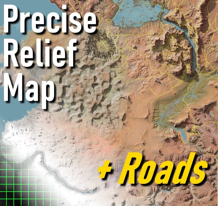 Precise Relief Map - Roads — Kenshi Steam Workshop preview image