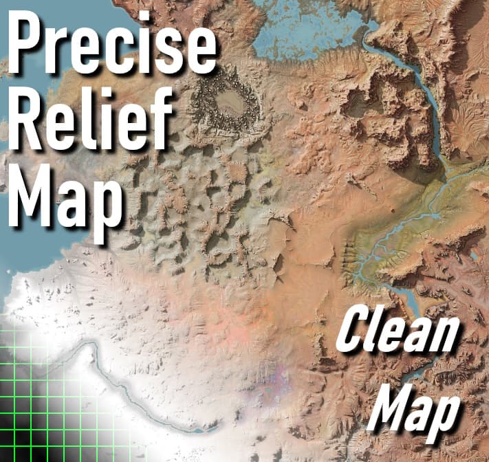 Precise Relief Map - Clean Map — Kenshi Workshop preview