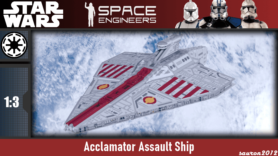 Star Wars - Acclamator Assault Ship — Space Engineers Workshop preview