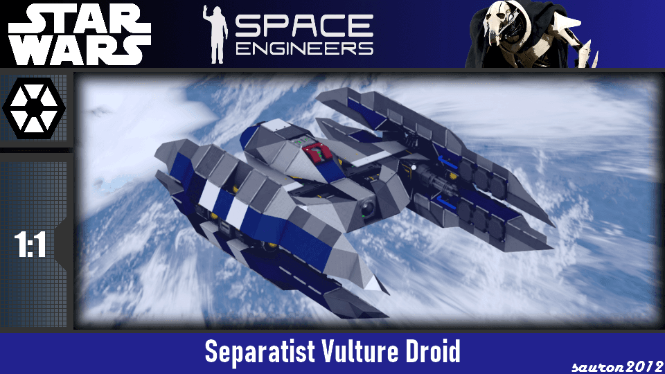 Star Wars - Separatist Vulture Droid — Space Engineers Steam Workshop preview image