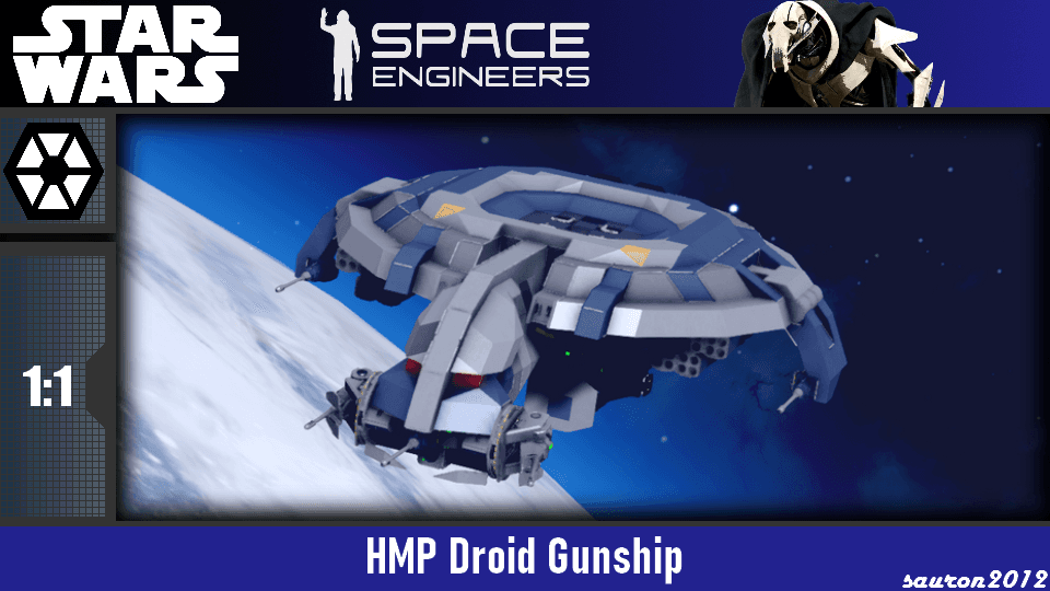 Star Wars - HMP Droid Gunship — Space Engineers Steam Workshop preview image