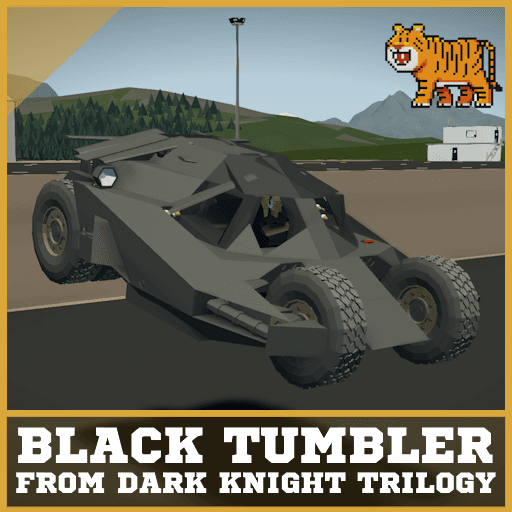 "Black Tumbler" (Batmobile from Dark Knight trilogy) — Stormworks: Build and Rescue Steam Workshop preview image
