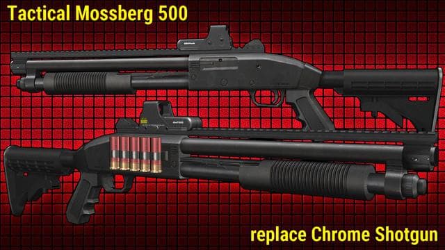 Tactical Mossberg 500 (Chrome shotgun) — Left 4 Dead 2 Steam Workshop preview image