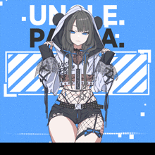麻匪 UnclePanda Blue 双UI布局 角色音频互动 120项自定义 16:9 16:10 21:9 32:9 — Wallpaper Engine Steam Workshop preview image