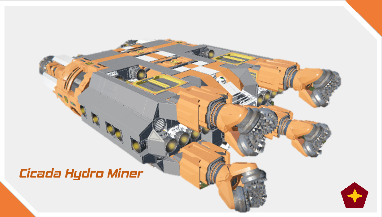 Cicada Hydro Miner 1.50 — Space Engineers Workshop preview