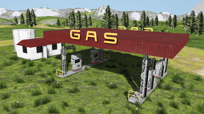 Gas Station prop — Space Engineers Steam Workshop preview image