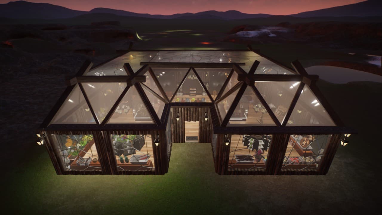 Glass/ Wood Gift Shop - Medium Size (V1 Brown Counters) — Planet Zoo Steam Workshop preview image