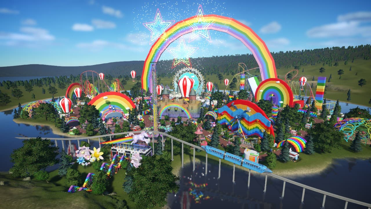 Rainbow Park — Planet Coaster Steam Workshop preview image