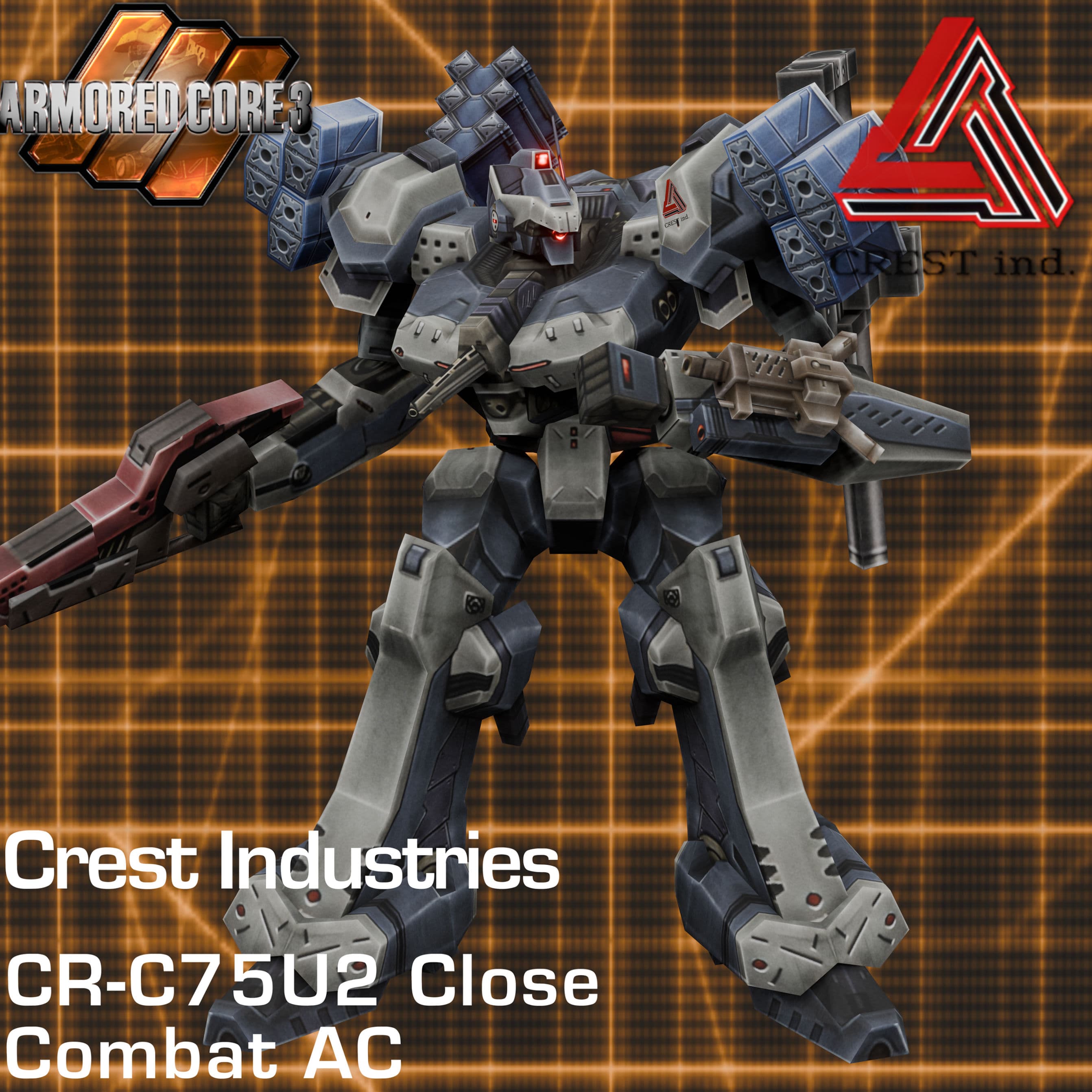 Crest CR-C75U2 Close Combat AC (Armored Core: 3) replaces Bill — Left 4 Dead 2 Workshop preview