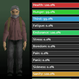 [B42] Simple Player Stats Bars — Project Zomboid Workshop preview