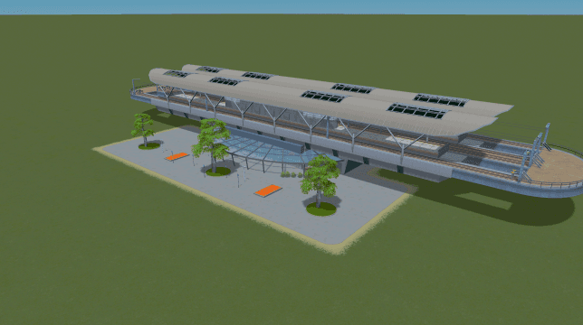 Ddual platform train station(NR) — Cities: Skylines Steam Workshop preview image