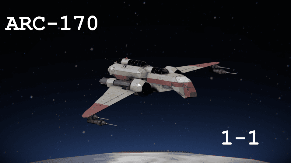 ARC-170 Starfighter — Space Engineers Workshop preview