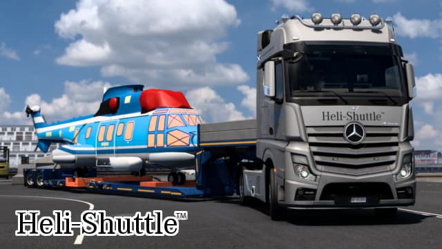 Airglaze Aviation "Heli-Shuttle" for Actros GigaSpace — Euro Truck Simulator 2 Workshop preview
