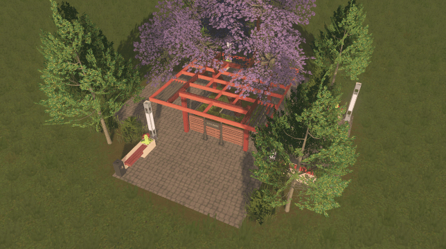 Small Garden Plaza 2x2 — Cities: Skylines Workshop preview