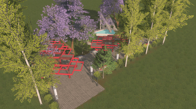 Big Garden Entrance 5x3 — Cities: Skylines Steam Workshop preview image