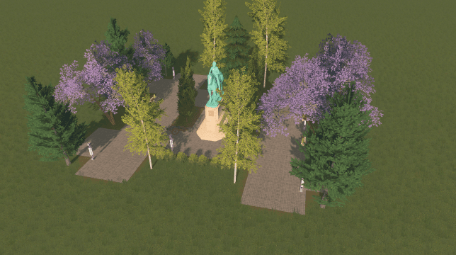 Big Garden Entrance 5x5 — Cities: Skylines Steam Workshop preview image