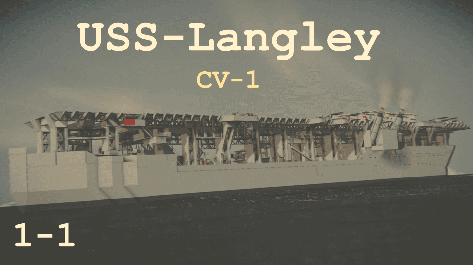 USS Langley CV-1 — Space Engineers Workshop preview