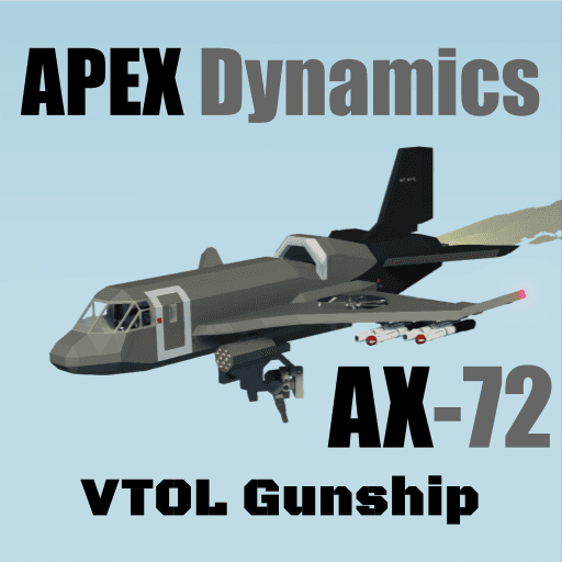 Apex Dynamics AX-72 VTOL Gunship — Stormworks: Build and Rescue Workshop preview