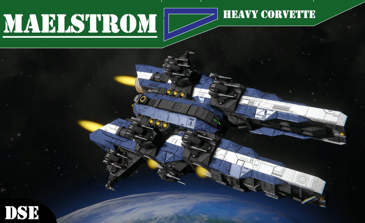 DSE - Maelstrom Class heavy Corvette — Space Engineers Steam Workshop preview image