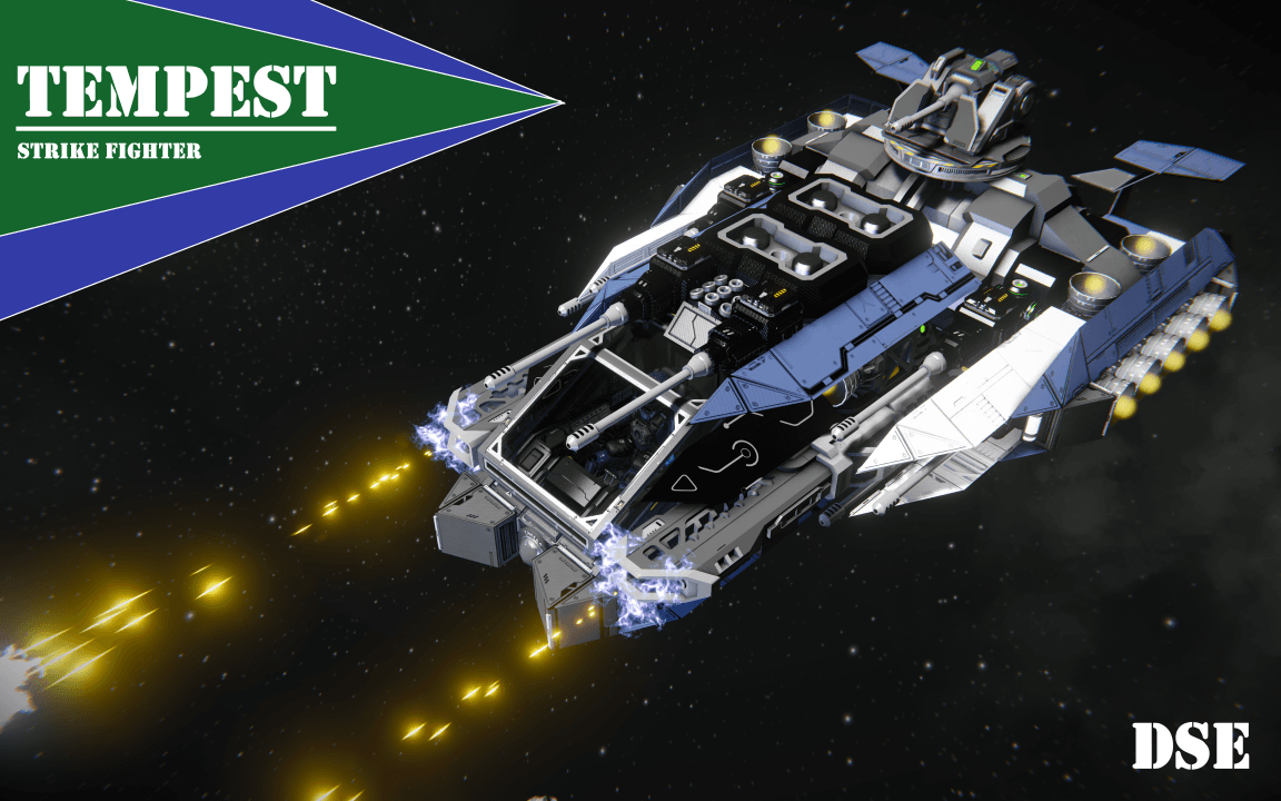 DSE - Tempest Strike Fighter — Space Engineers Steam Workshop preview image