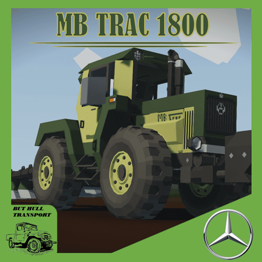 Mercedes Trac 1800 (mb trac) With Plow and Weight — Stormworks: Build and Rescue Steam Workshop preview image