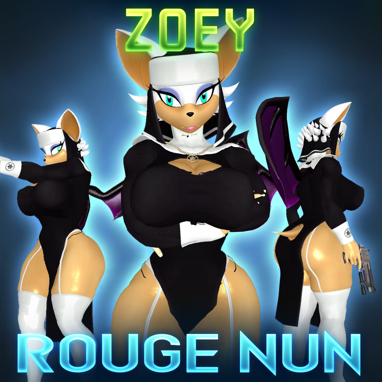 [COMM] Sanic: WM Rouge the Nun - Zoey
 — Left 4 Dead 2 Steam Workshop preview image