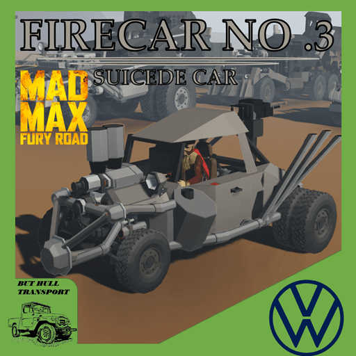 Mad Max Firecar No.3 Bomb Car Volkswagen Type 1 — Stormworks: Build and Rescue Steam Workshop preview image