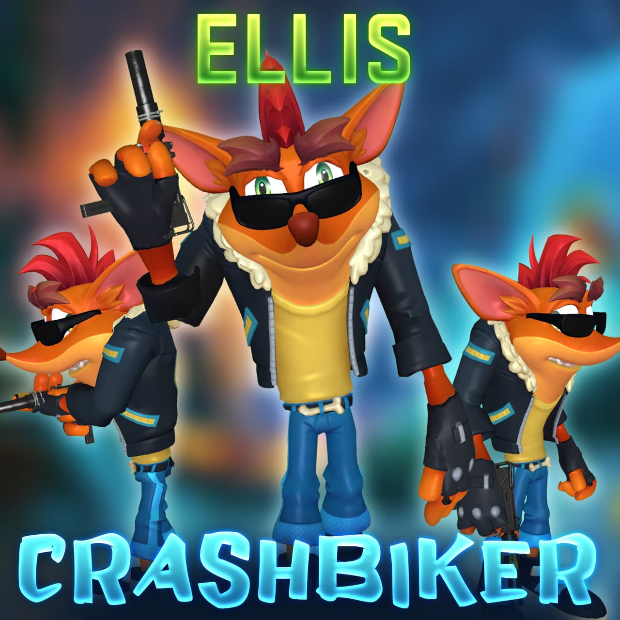 [COMM] Crash Bandicoot 4: Biker Crash - Ellis
 — Left 4 Dead 2 Steam Workshop preview image