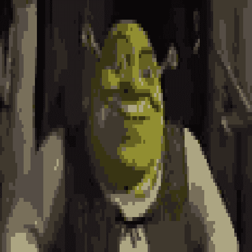 NOT FAKE - Shrek on a 4-bit colored display! (100% vanilla) — Terraria Workshop preview