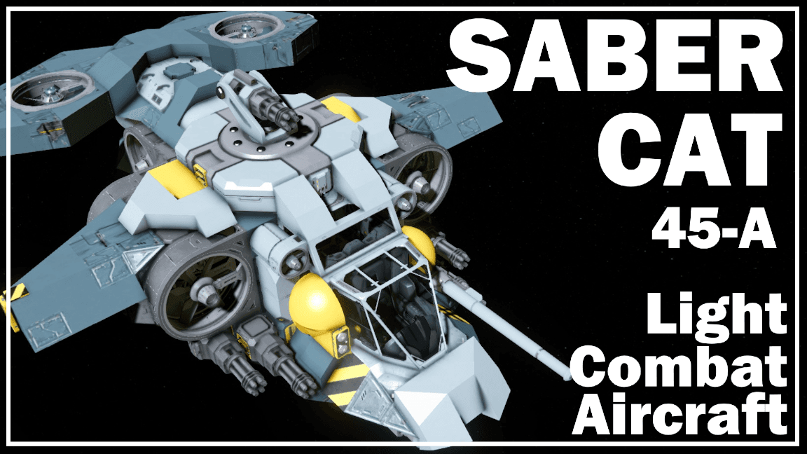 45-A Sabercat — Space Engineers Steam Workshop preview image