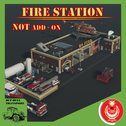 NOT add-on Fire Station Building — Stormworks: Build and Rescue Steam Workshop preview image