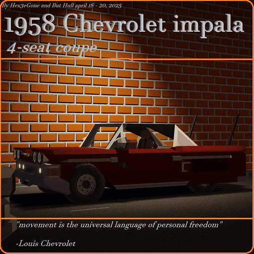 1958 Chevrolet Impala — Stormworks: Build and Rescue Steam Workshop preview image