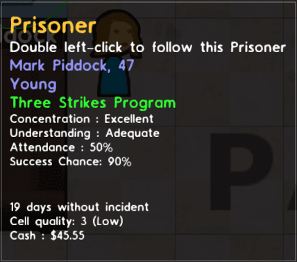 Three Strikes Program and Flower Therapy Fix (READ INSTRUCTIONS) — Prison Architect Steam Workshop preview image