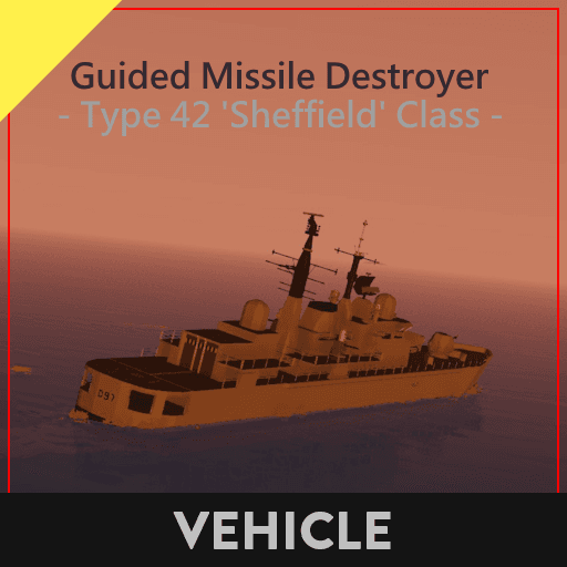 Type 42 'Sheffield' Class GM Destroyer — Stormworks: Build and Rescue Steam Workshop preview image