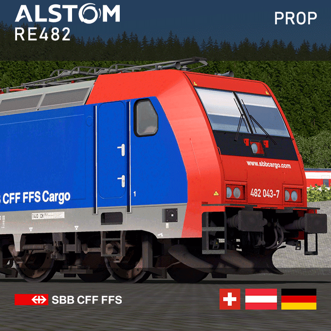Alstom TRAXX2 - SBB Re482 (Prop) — Cities: Skylines Steam Workshop preview image