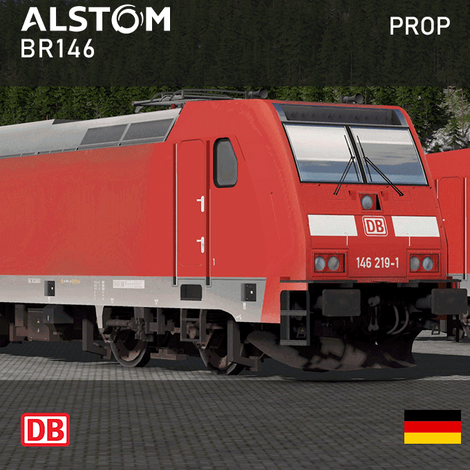 Alstom TRAXX2 - Deutsche Bahn BR146 (Prop) — Cities: Skylines Steam Workshop preview image