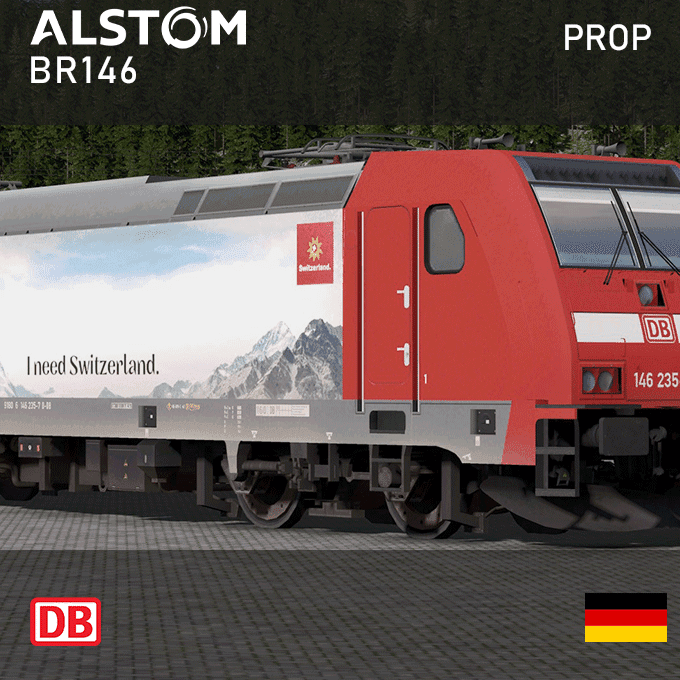 Alstom TRAXX2 - Deutsche Bahn BR146 'MySwitzerland' (Prop) — Cities: Skylines Steam Workshop preview image