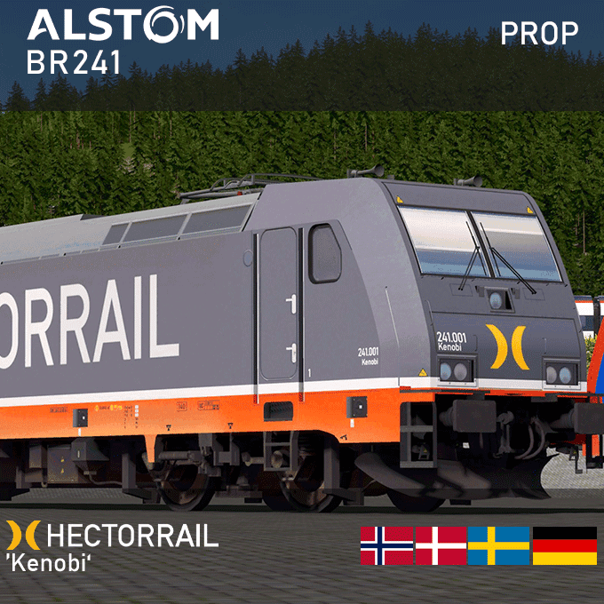 Alstom TRAXX2 - Hectorrail BR 241 (Prop) — Cities: Skylines Steam Workshop preview image