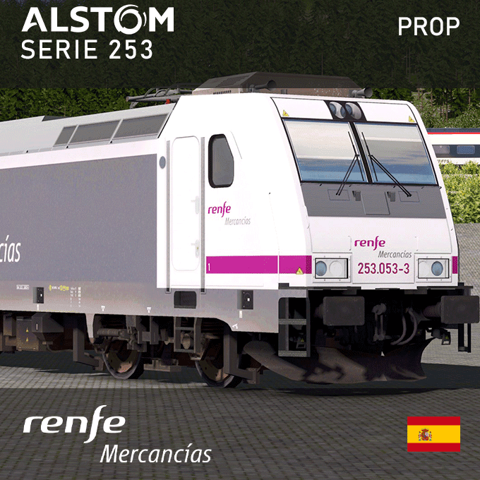 Alstom TRAXX2 - Renfe Mercancias Serie 253 (Prop) — Cities: Skylines Steam Workshop preview image