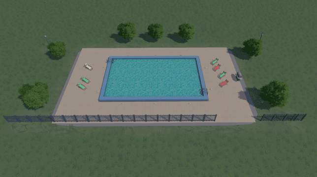 Paradise Community Pool — Cities: Skylines Steam Workshop preview image
