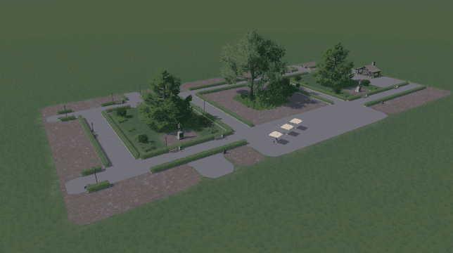 Park 16x8 Geometra — Cities: Skylines Steam Workshop preview image