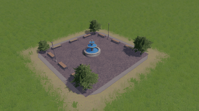 park 2x2 Amber — Cities: Skylines Steam Workshop preview image