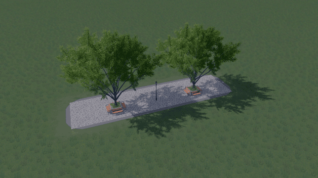 Park 4x1 Behet tree — Cities: Skylines Steam Workshop preview image
