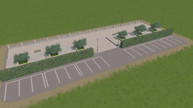 Park 7x3 walkway — Cities: Skylines Steam Workshop preview image