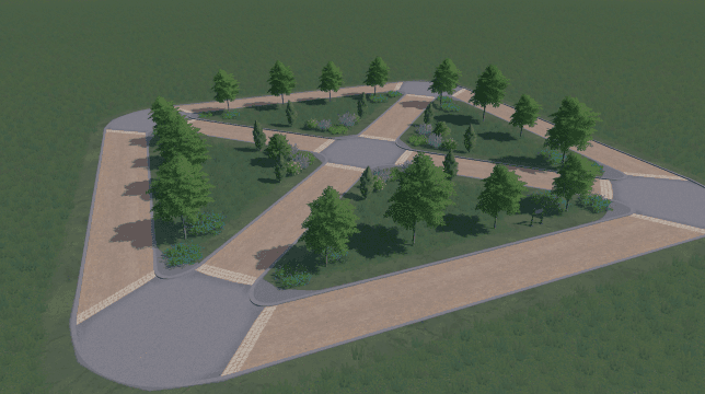 Park 8x8 French 1 — Cities: Skylines Steam Workshop preview image