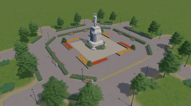 Park 8x8 French 2 — Cities: Skylines Steam Workshop preview image