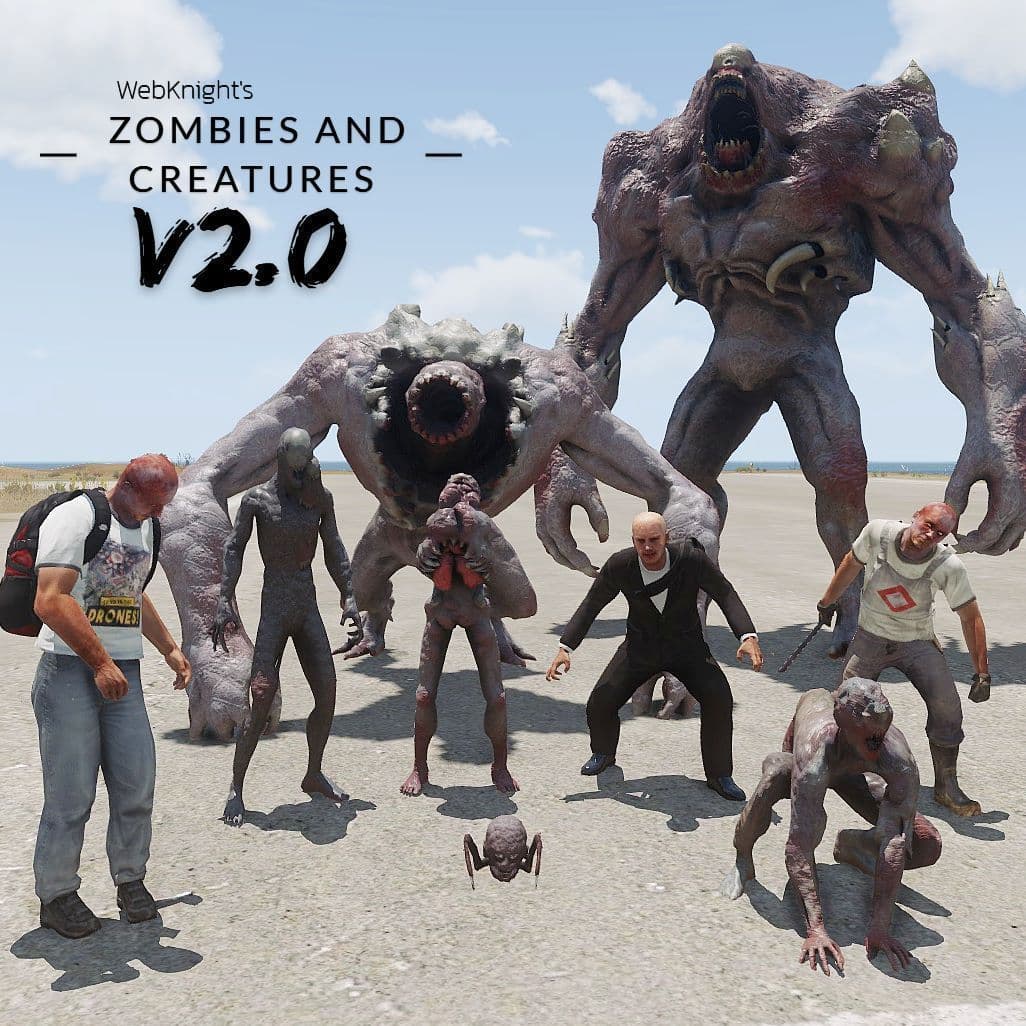 WebKnight's Zombies and Creatures — Arma 3 Workshop preview